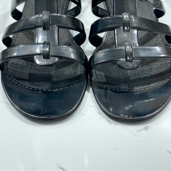 MARC JACOBS | Rubber Gladiator Jelly Sandals in Black | Size 7 | IT 37 - Picture 8 of 15
